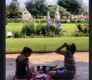 Os jardins parisienses